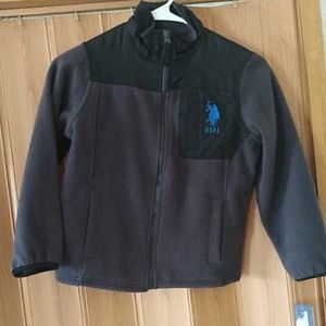 U.S. POLO ASSN FLEECE JACKET WITH LOGO